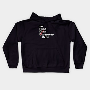 Single Taken Adventurer Kids Hoodie